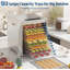 12-Tray Food Dehydrator Machine, with 85°F-160°F Temp Control,24H Timer