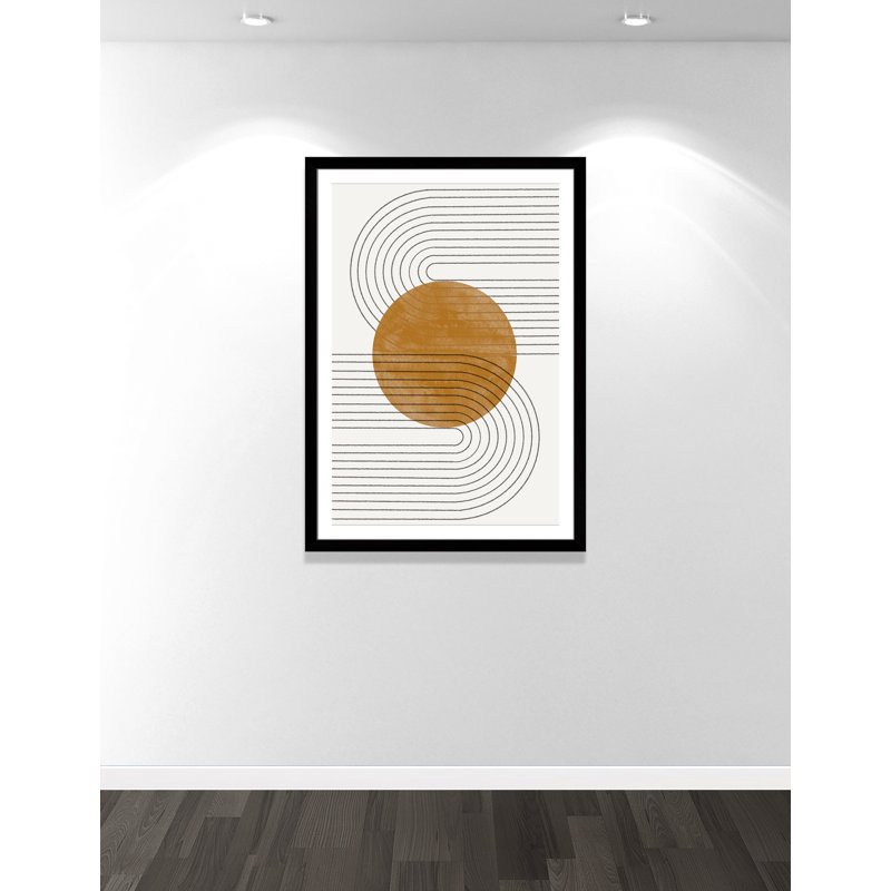 Échos courbés par Miuus Studio, L 35 po x H 49 po, Imprimé mat, Satin Black