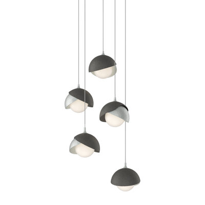 Luminaire suspendu géométrique à 5 lumières Brooklyn