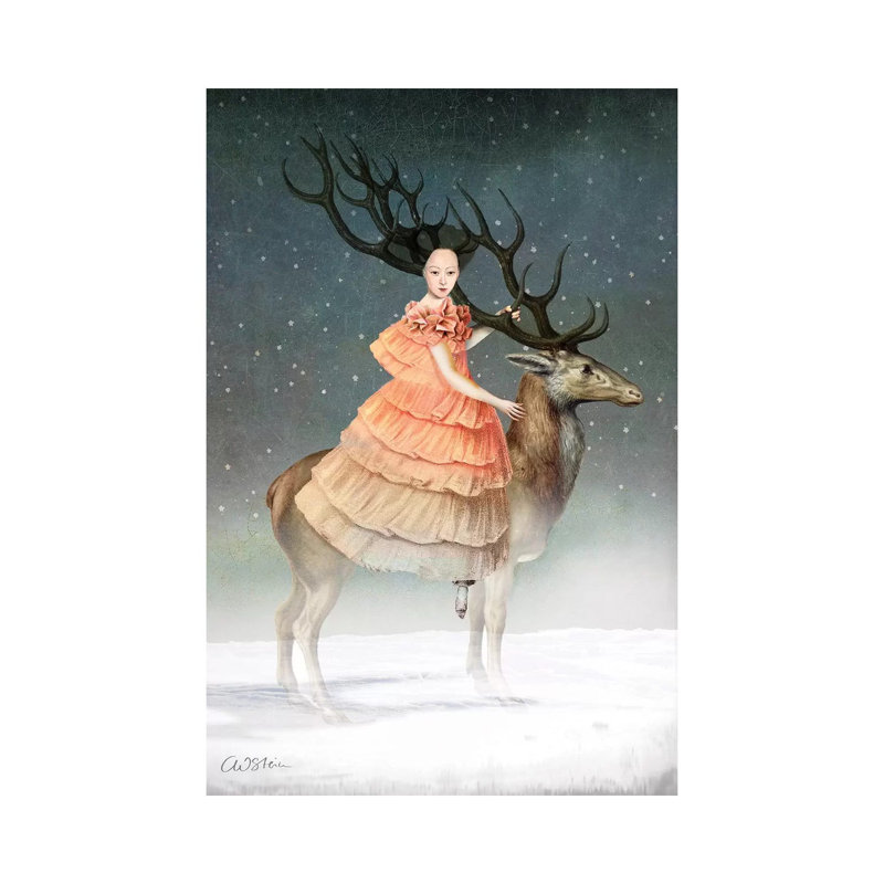«My Dear Friend» par Catrin Welz-Stein - reproduction, Toile tendue, H 18 po x l 12 po x 1,5 po, Pas de tapis