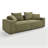88.58'' Uphostery Sofa with Square Arms-682264674