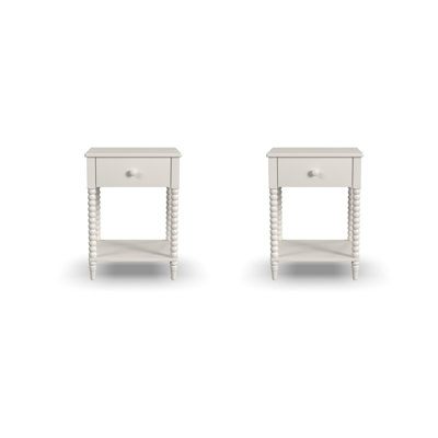 Godfree 1 - Drawer Spindle Nightstand (Set Of 2)