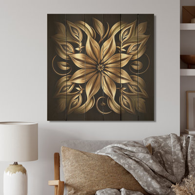 Aviana " Golden Lily On Black IV "