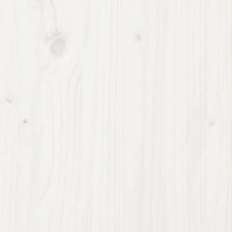 2 Wood Planter, White, 46cm H x 110cm W x 110cm D