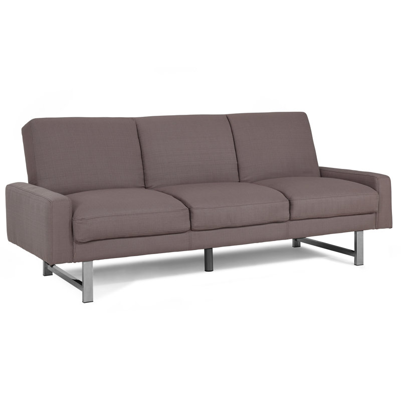 Upholstered 85.4 " Sofa, Pebble Stone