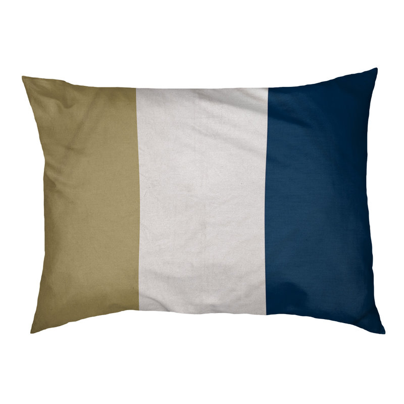 Coussin pour chien Tampa Bay, Doré / blanc / bleu, Moyen (l 28 po x P 18 po x H 6 po)
