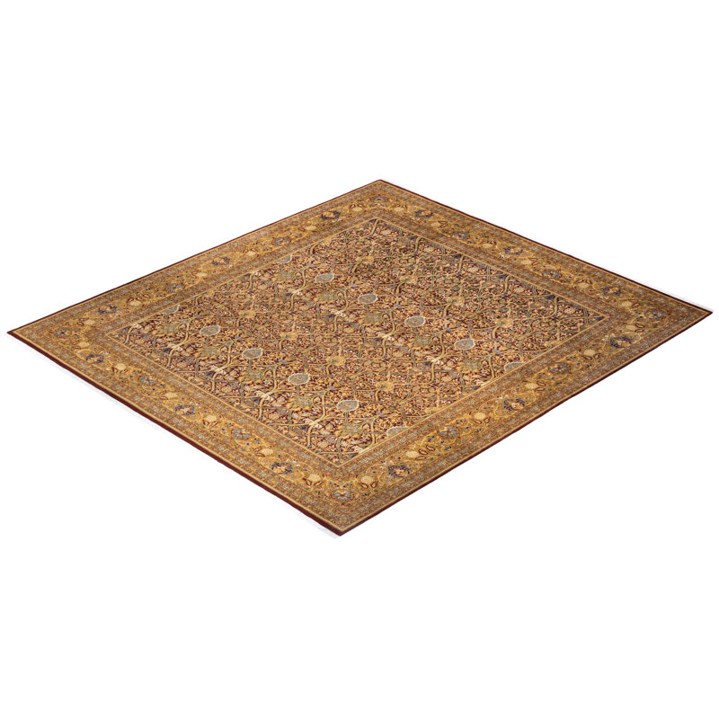 Classic One-of-a-Kind 9'10" X 11'3" Hand Knotted Area Rug