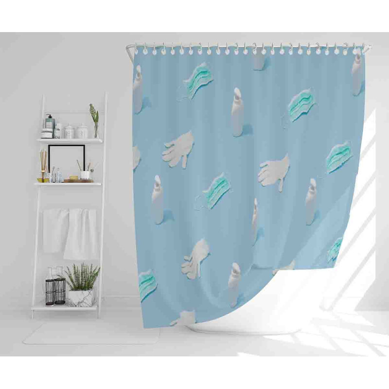 Morah 13 Piece Polyester Shower Curtain Set