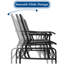Barreras Steel Outdoor Glider Bench