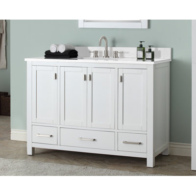 Meuble-lavabo simple 48 po avec plateau Souther