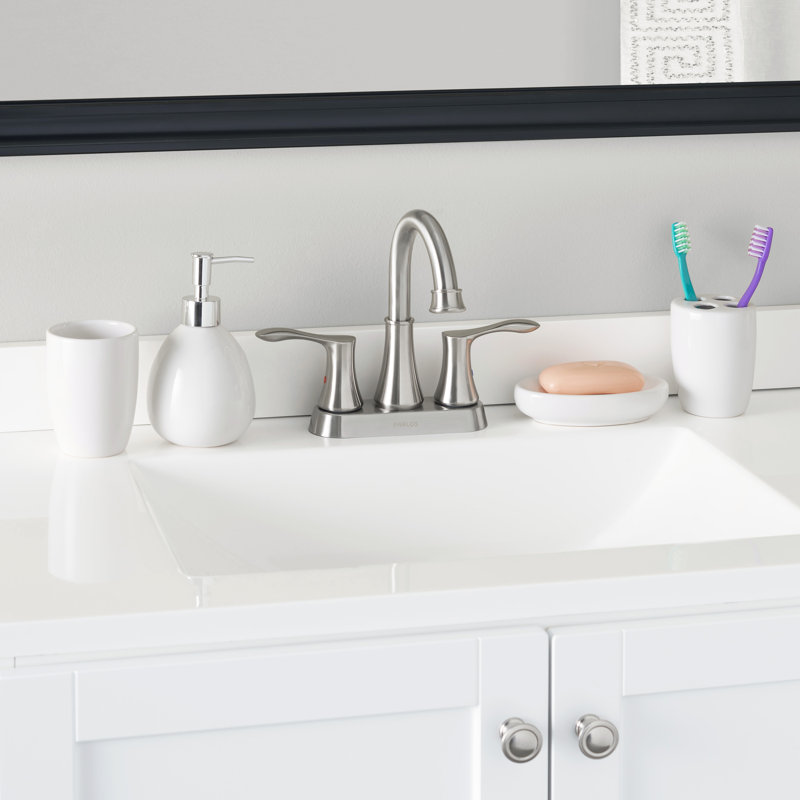 Tharsiga 4 Piece Bathroom Accessory Set, White