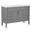 Meuble-lavabo simple 48,5 po avec plateau en marbre de culture-551048474