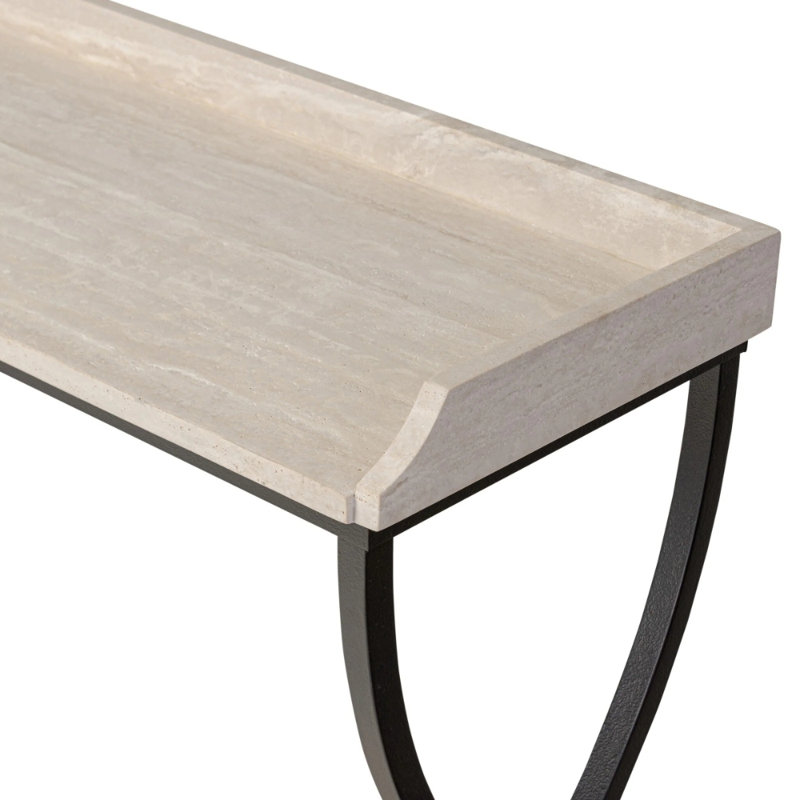 "Six Beers Table - Travertine"