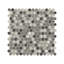 Montessa Penny Round 12 in. x 12 in. Glossy Glass Mosaic Wall Tile-1994710559