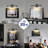 Matte Black 16.34 in. LED Picture Light with Remote Control Dimmable Multiple Colour Temperatures Rotatable and Timer