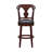 Claxton Swivel Upholstered Faux Leather Counter Stool-1282908008