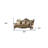HomeRoots 89'' Rolled Arms Curved Sofa