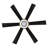 60“ Modern Large 6-Blade Ceiling Fan With LED Lights and Remote Control-2108759257-2108759262