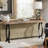 70.87" Console Table - Narrow Entryway Sofa Table with Metal Legs for Hallway, Living Room, Behind Couch