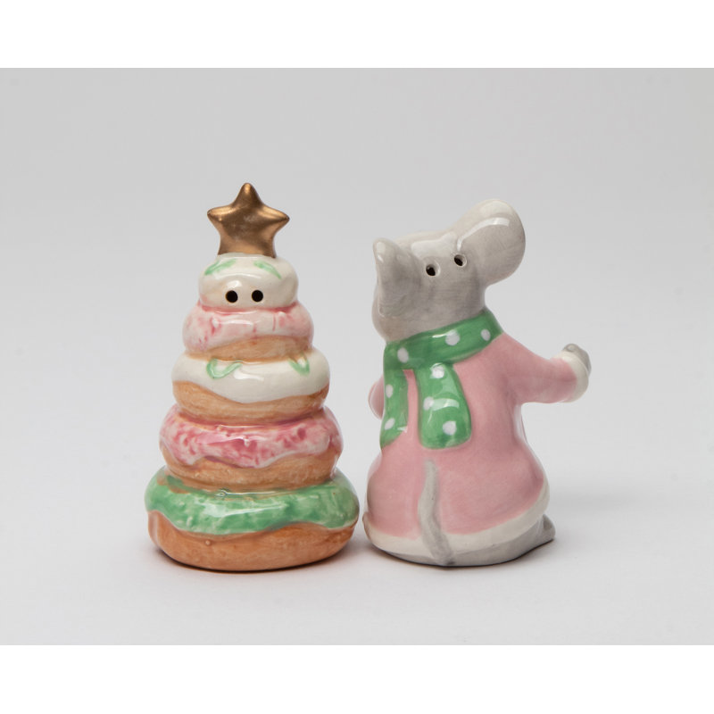 Souris de Noël et beignet sel et poivre