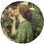 Coussin de sol en rose waterhouse john william