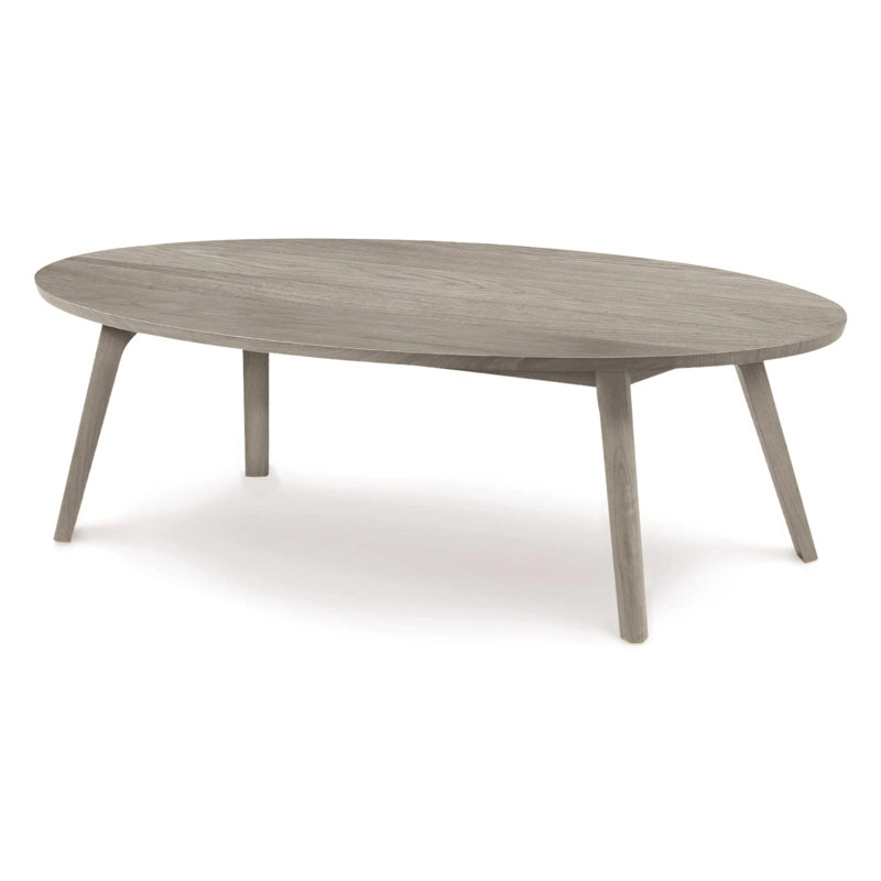 Table basse en bois massif Catalina, H 13,75 po x L 48 po x l 28 po, Chêne vieilli