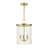 3 - Light Steel Dimmable Chandelier-605957265