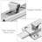 2pcs Stainless Steel Spring Slide Lock Door Latch Sliding Lock Keyless Door Bolt Slide Bolt Door Latch