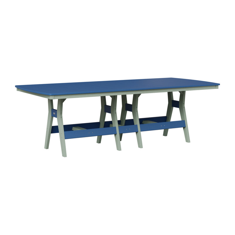 Berlin Gardens Harbour 96″ Rectangular Counter Height Table, Seafoam, Pacific Blue