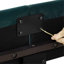 Grand lit plateforme tapissier Modern