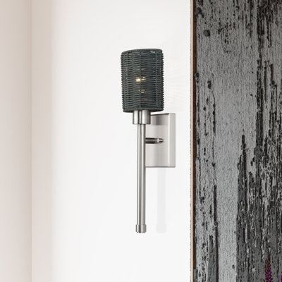 Weavington 1 Light Brushed Nickel Single Ada Sconce