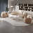 Frumoso 4 Piece Fabric Living Room Set