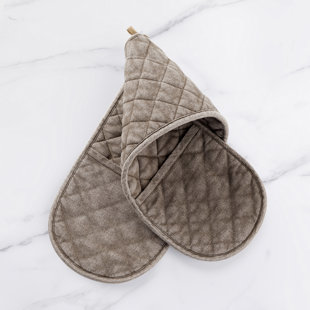 Portina Stonewashed Quilted Double Oven Mitt