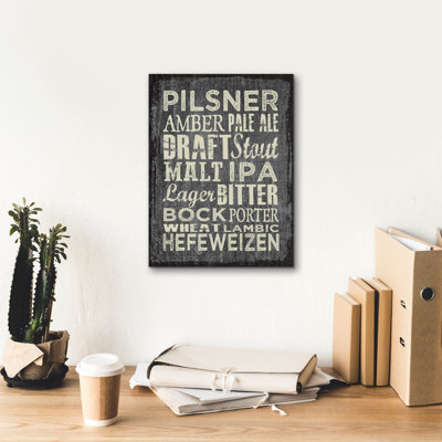 'Beer Sign 2' by Erin Clark Canvas Wall Art, 20" x 24"