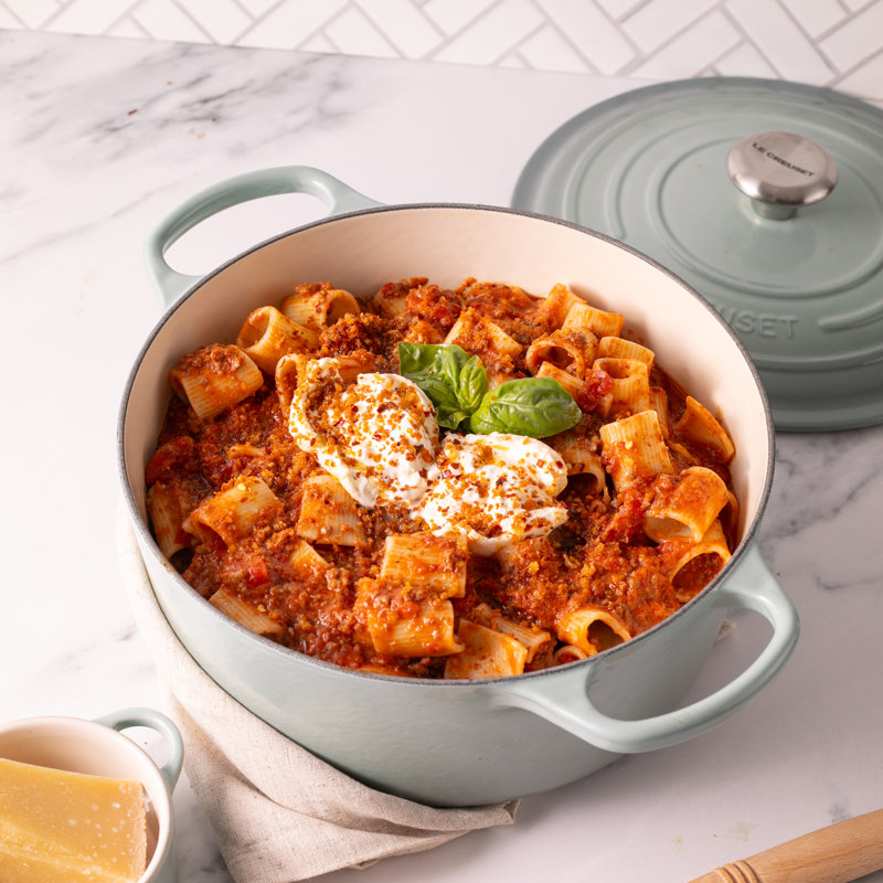 Le Creuset Cast Iron Round Casserole, 20cm / 2.4L, Sea Salt