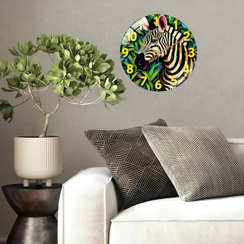 Horloge murale Zebra