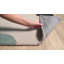 Tapis gris / kaki / bleu sarcelle en laine touffeté à la main Gaye-215499672