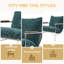 Chaise d'appoint Chaises de salon Comfy Chaise de lecture pour chambre à coucher Chaise longue rembourrée Fauteuil moderne Mid-Century