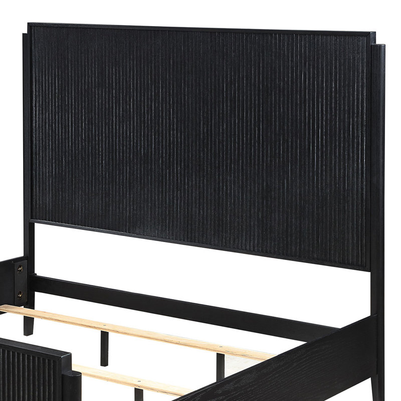Malmberg Black Panel Bed, Queen