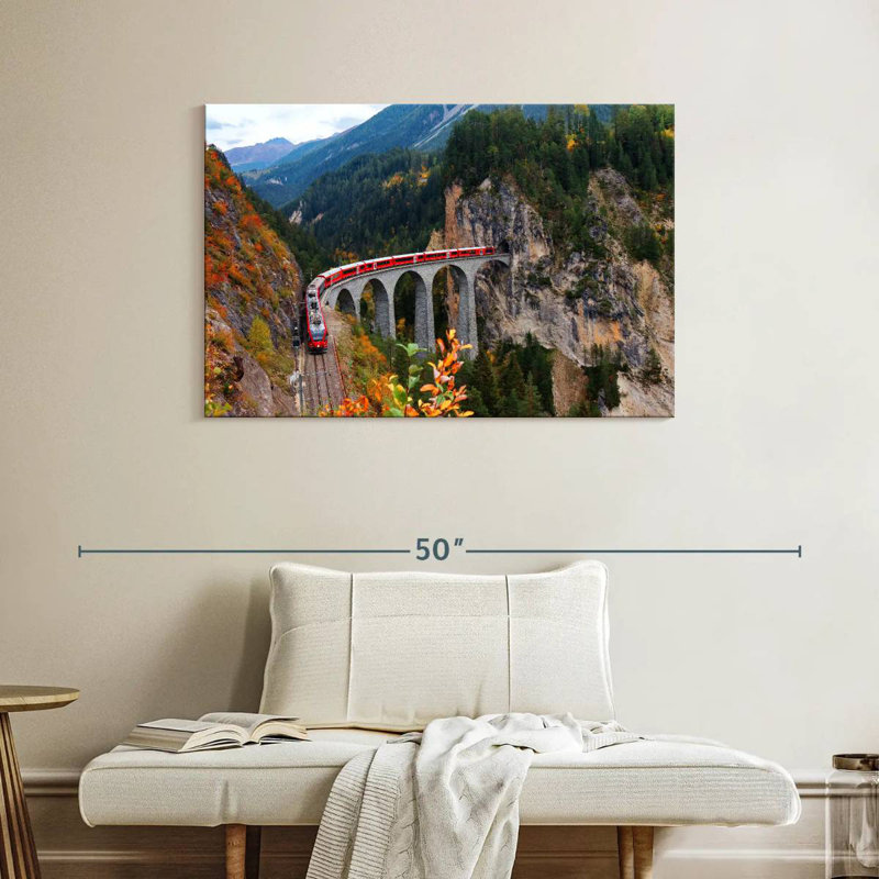 Train de viaduc Mehar Landwasser, H 26 po x l 39 po