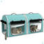 Porte-chat portable à parois souples, transporteur d'animal de compagnie de voyage avec cloison