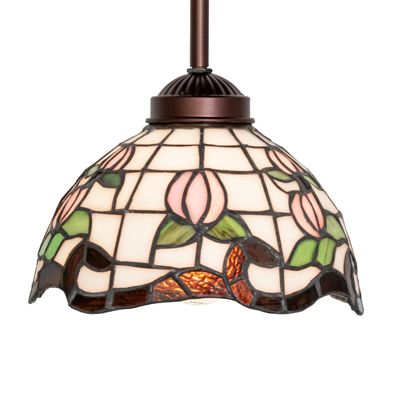 7" Wide Roseborder Mini Pendant