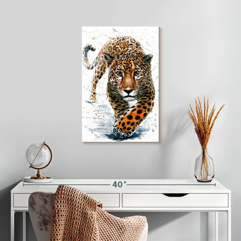 Brampt Wildcat Leopard, 24" H x 16" W