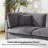 82.7” W Oversized Down-Filled 3-Seater Modular Sofa With Ottoman-1286945176
