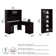 Shelonda 3 L-Shaped Computer Desk Office Set