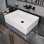 EAGO 14.125'' White Ceramic Rectangular Bathroom Sink with Overflow