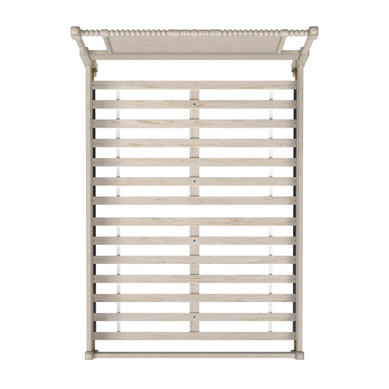 Platform Bed, Antique White, Queen