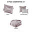 Édredon 5 pièces en fard à joues double / grand - velours froissé 2 taies décoratives et coussins décoratifs exquis