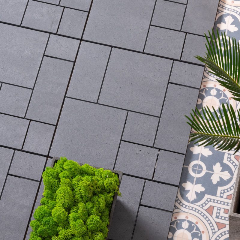 Bhateri 30cm L x 30cm W Composite Interlocking Deck Tile
