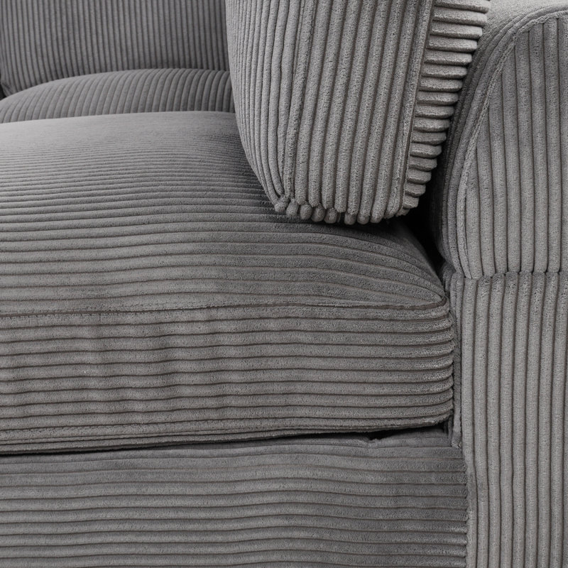 Canapé modulaire Godina, Polyester gris